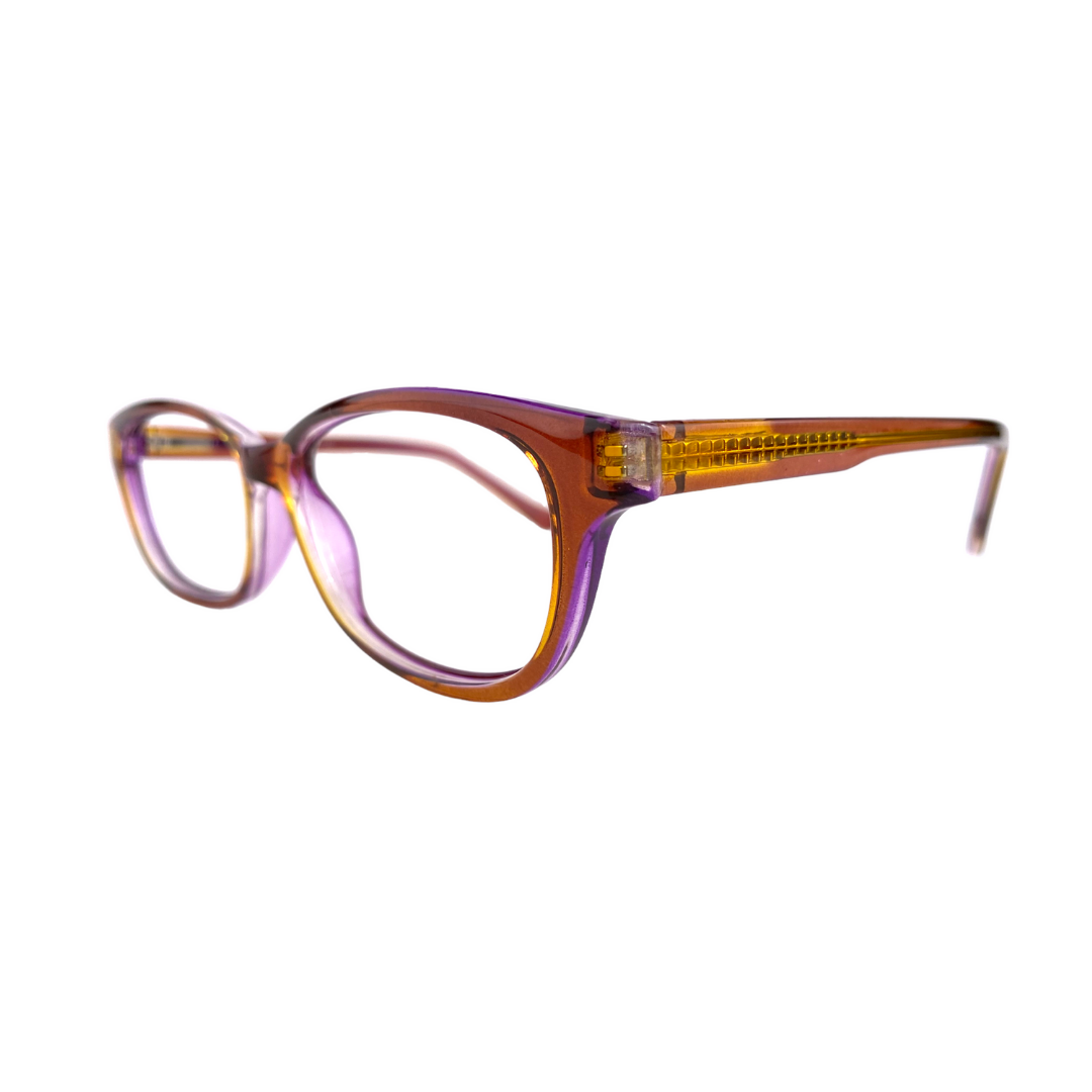Lentes ópticos cuadrado cafe lila