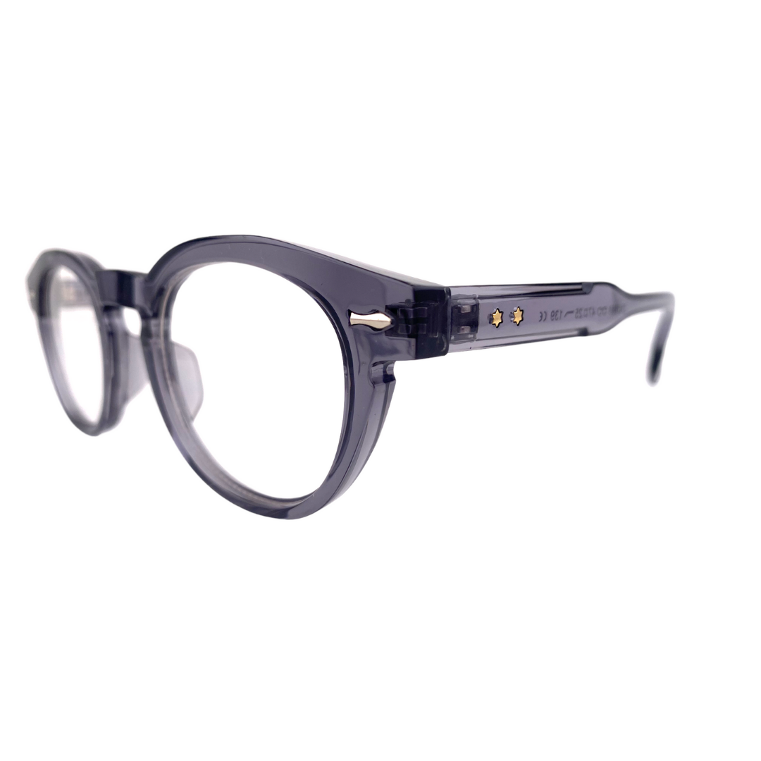 lentes ópticos redondos gris