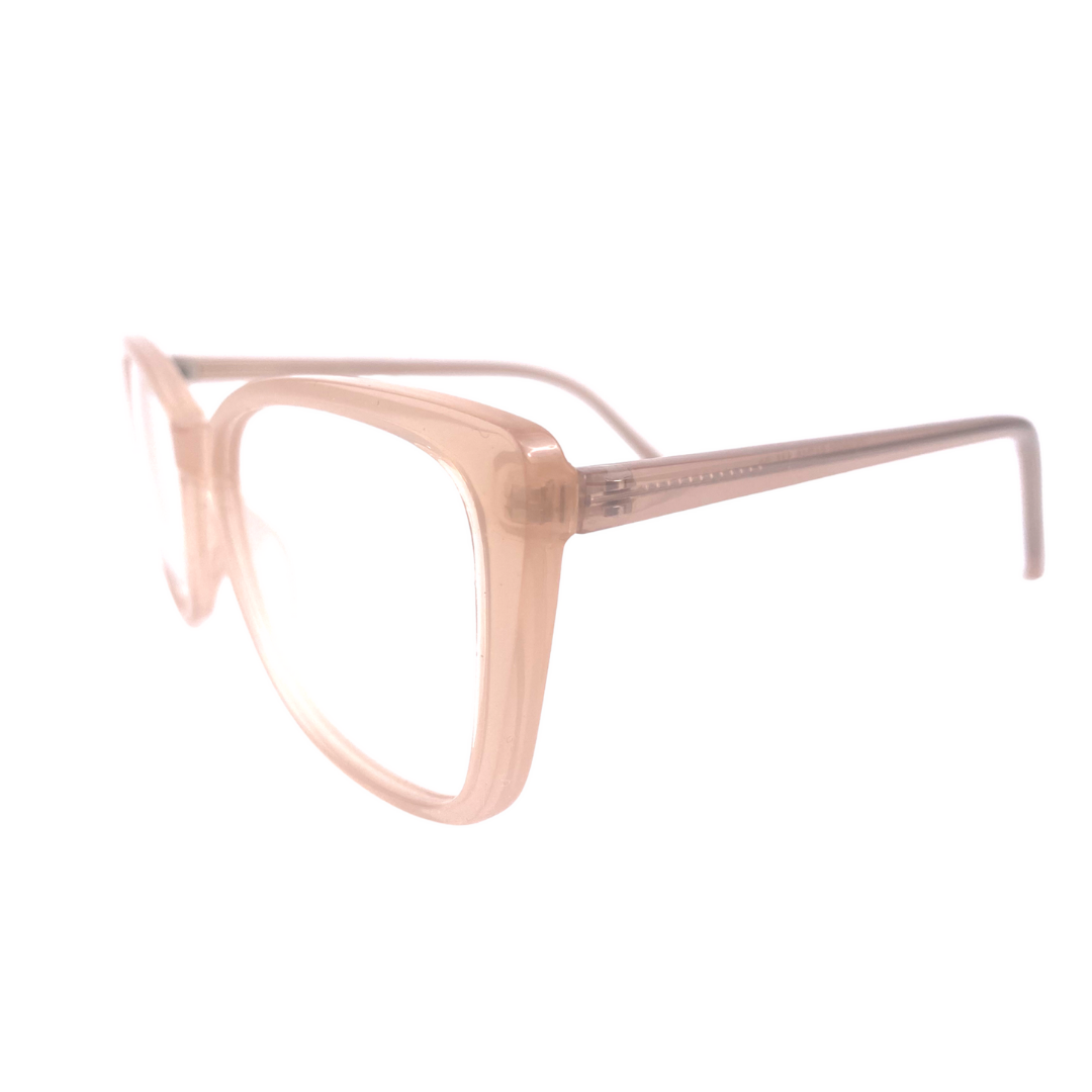 Lentes ópticos cuadrado nude rosado