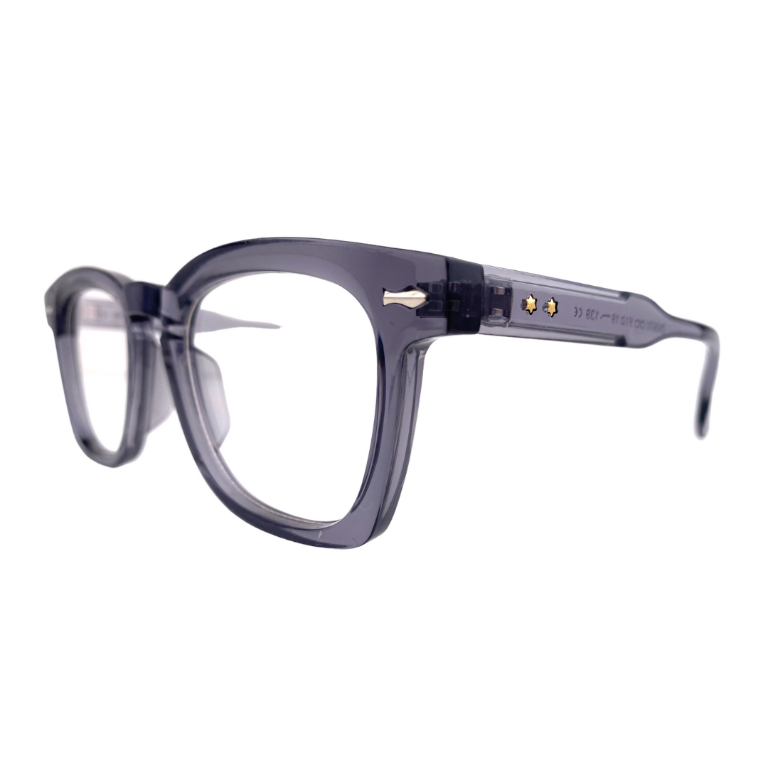 Lentes ópticos cuadrado gris