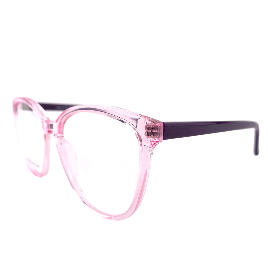 lentes ópticos redondos rosados morado