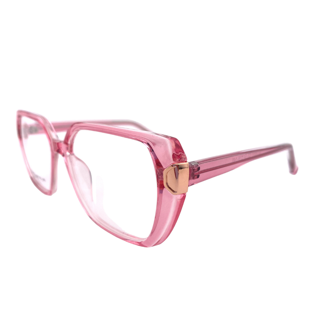 Lentes ópticos cuadrado rosado