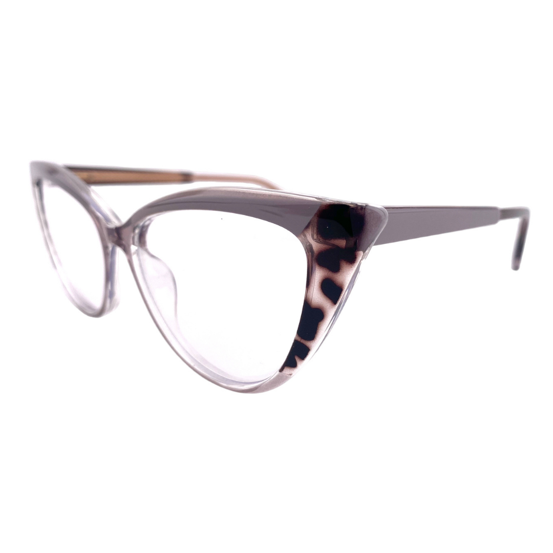 Lentes ópticos agatado print beige