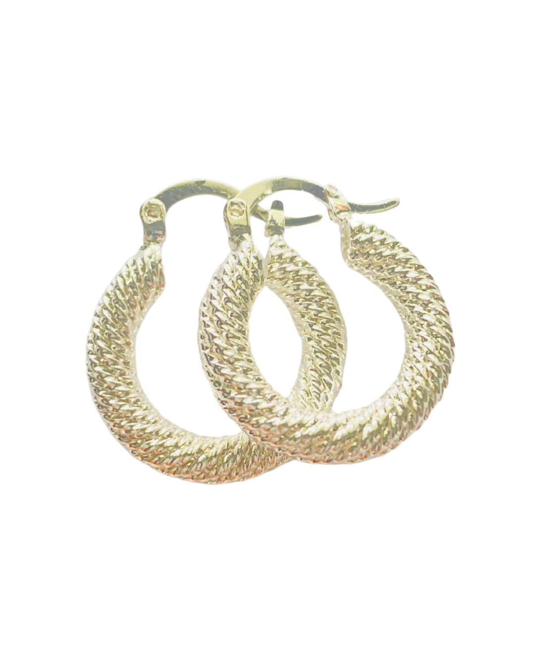 Argollas bañadas en plata