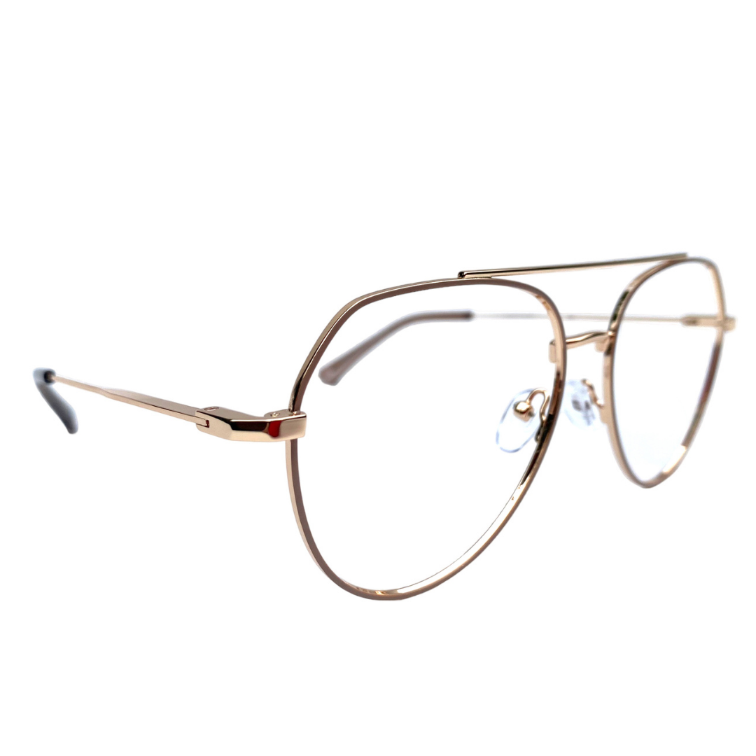 Lentes Ópticos Gallarda Aviador Nude/Gold #84