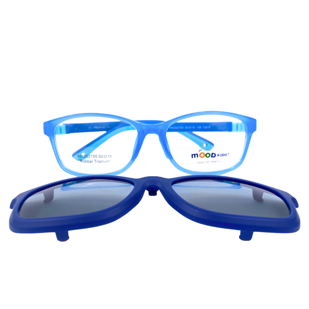 Lentes Ópticos Rainbow Kids Clip On Azul #13