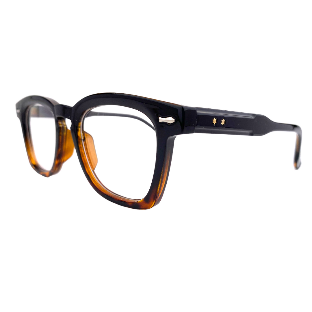 Lentes  ópticos cuadrado negro print