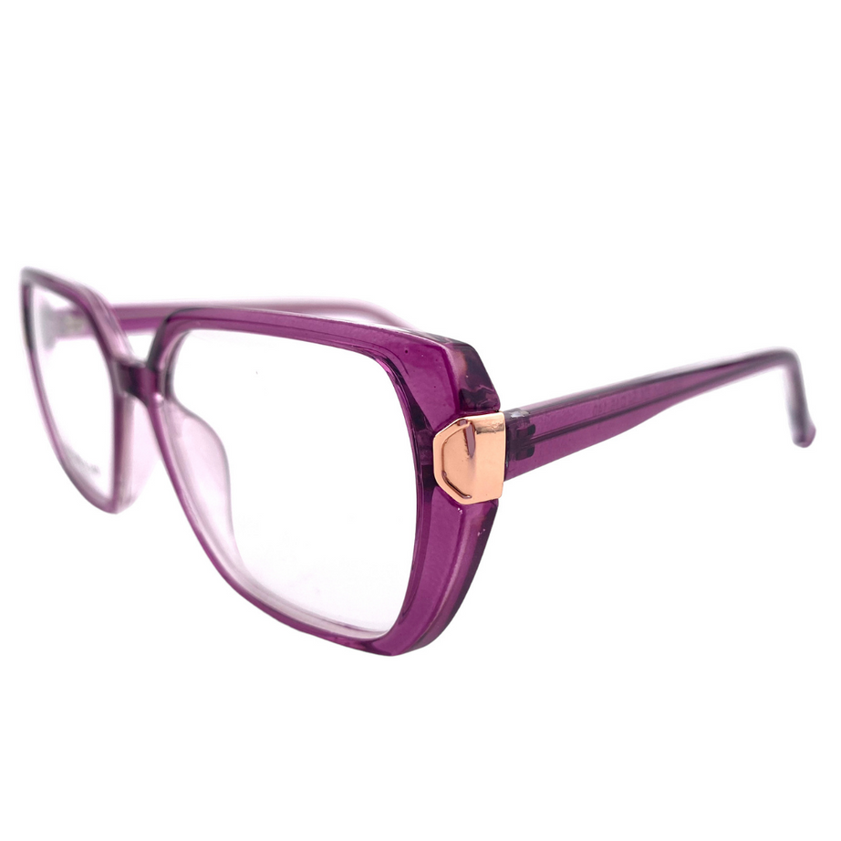 Lentes  ópticos cuadrado morado