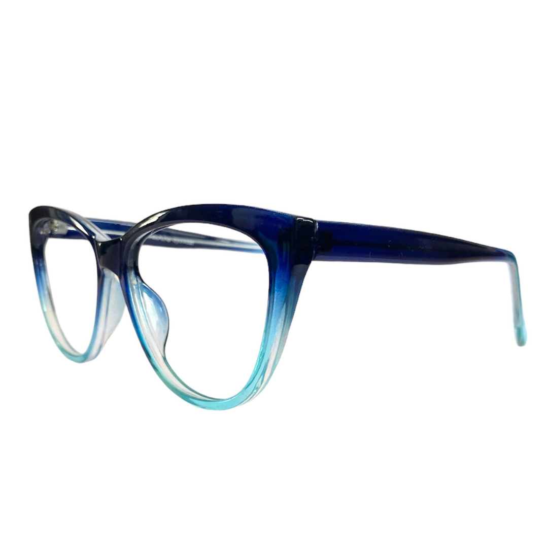Lentes ópticos agatado azul celeste