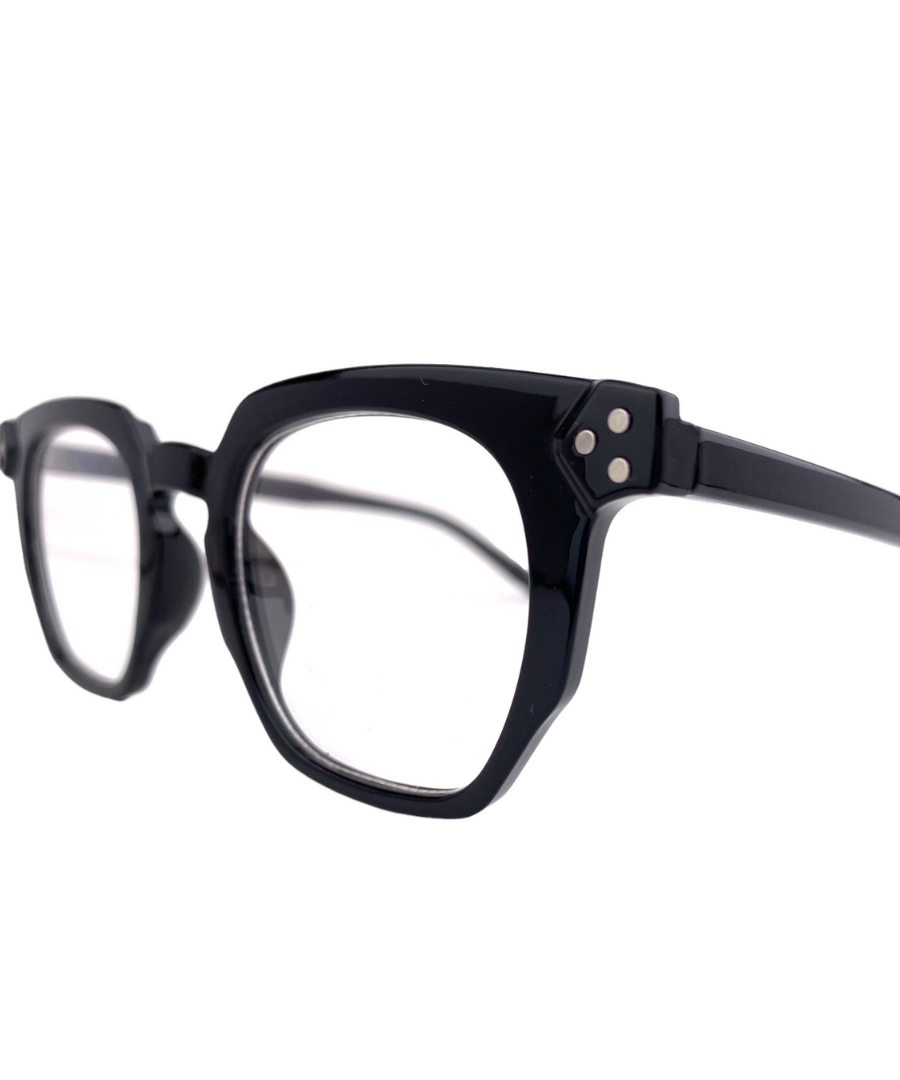 lentes ópticos redondos negro