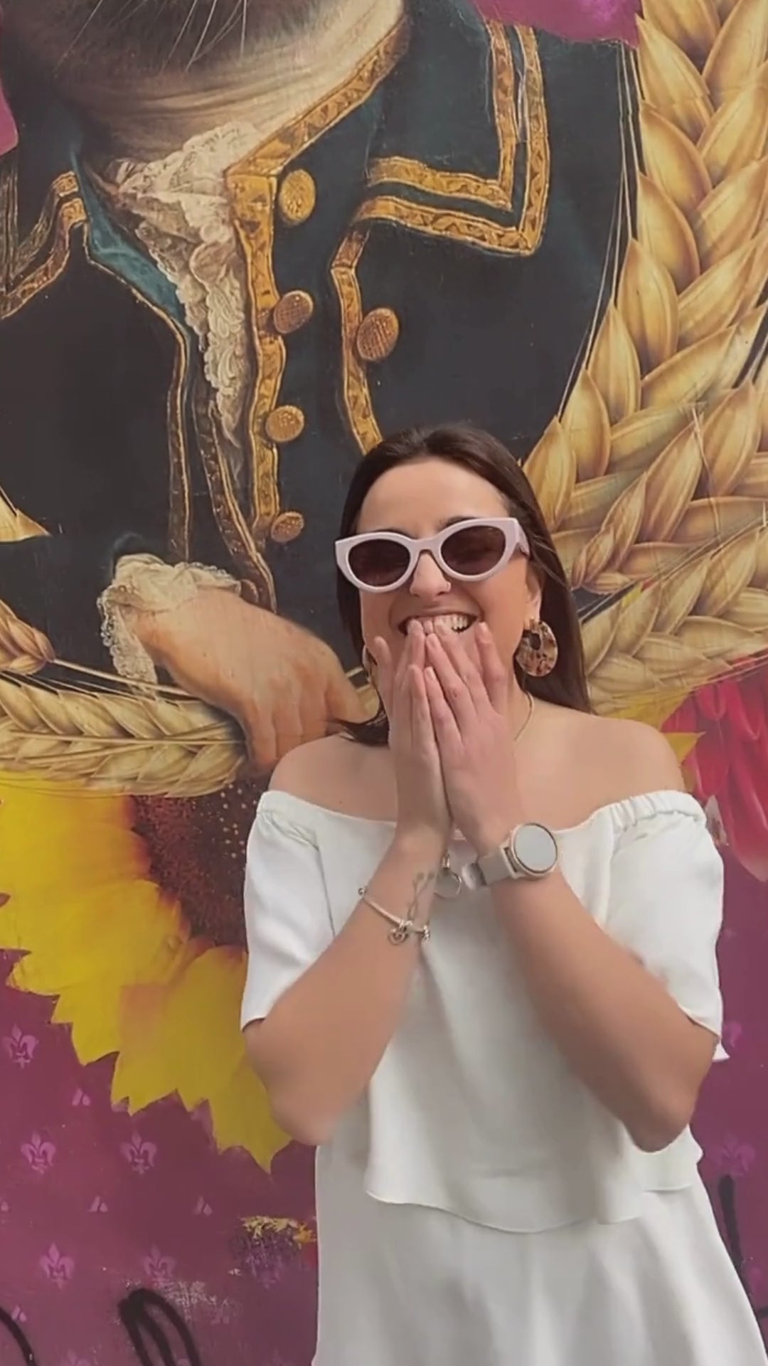 lentes de sol rosados