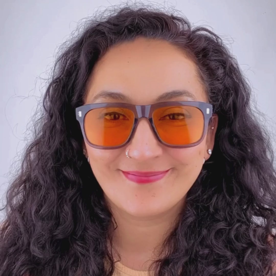 Lentes de Sol Gris/amarillo #9