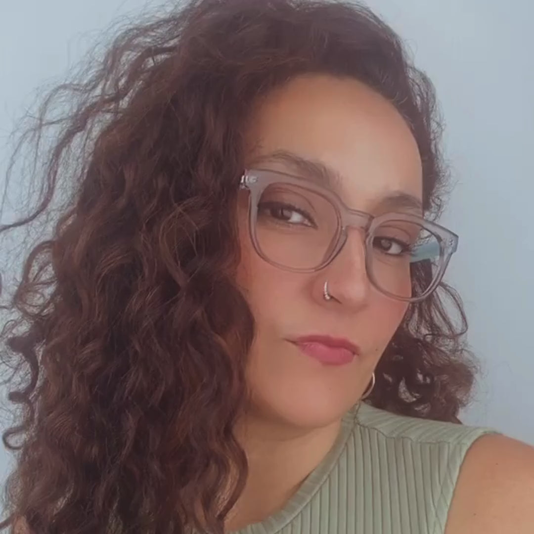 Lentes Ópticos Gallarda Negro Transparente/Celeste #86