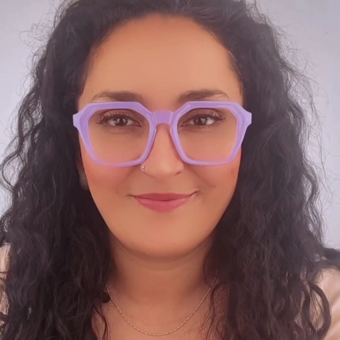 Lentes Ópticos Máxima Lila/Azul #125