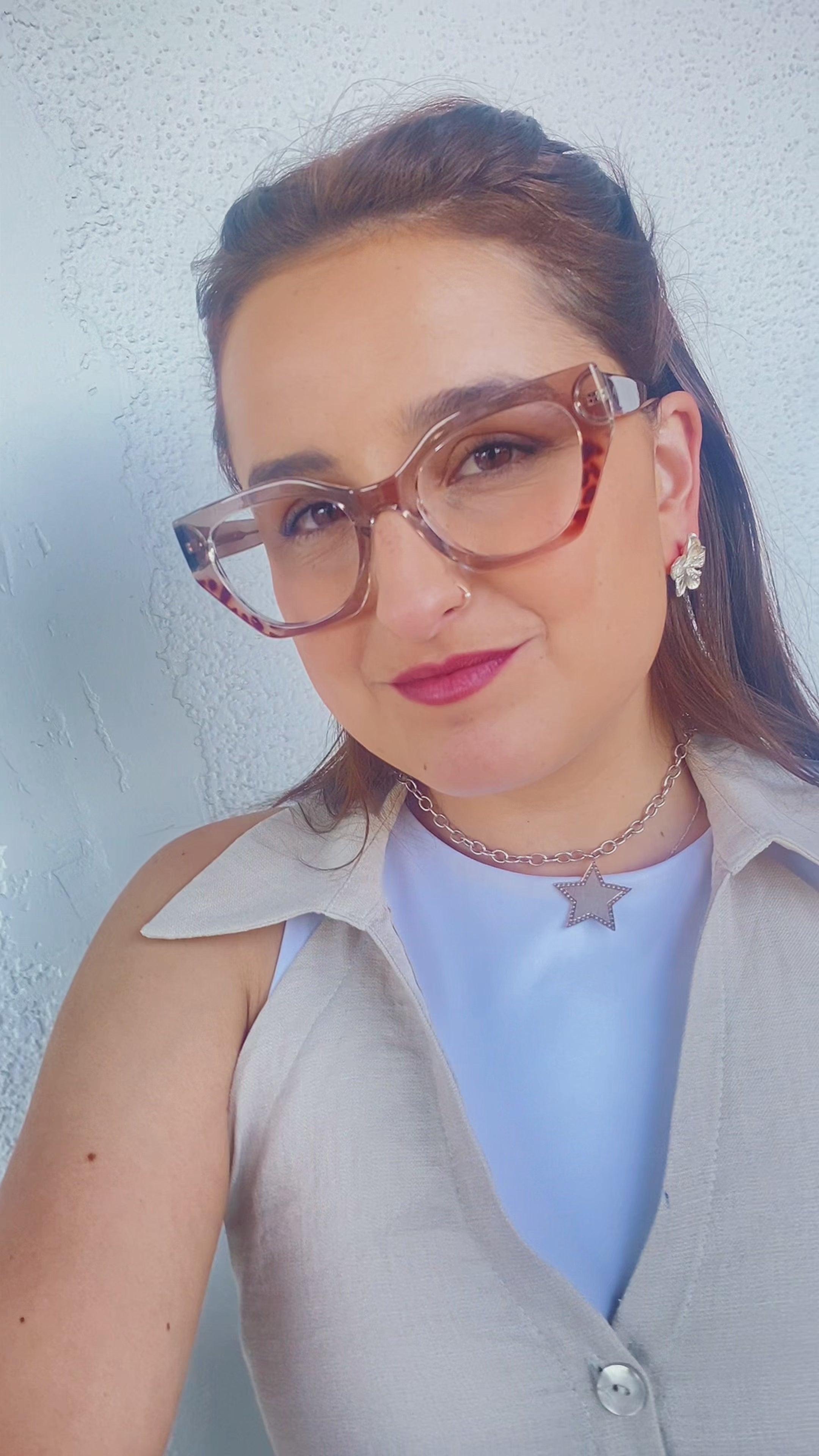 Lentes Ópticos Maja Café/Print #73